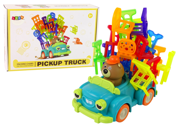 Stapelstühle Spiel Bewegliches Auto Zielspiel Geschicklichkeit Balance Spiel