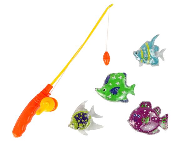 Angelspiel Kinder Set Fischfang Spielzeug Magnet Angelrute Fische Spiel