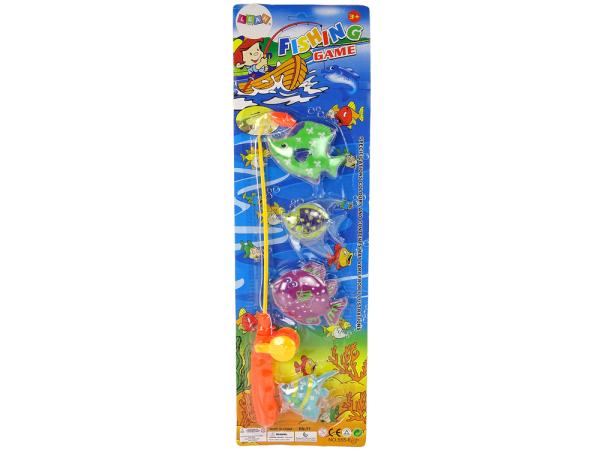 Angelspiel Kinder Set Fischfang Spielzeug Magnet Angelrute Fische Spiel