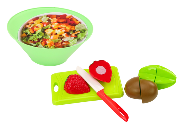 Lean Obstschneideset Salatbesteck Tablett Lebensmittel 25-tlg. Spielset Küche