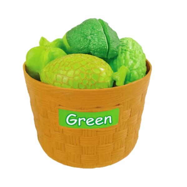 Lean Lernset zum Sortieren von Obst und Gemüse 34-teilig Spielset Küche