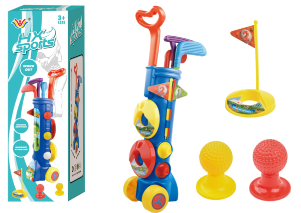 Kinder Golfset Minigolf Spielzeug Set Golfschläger Bälle Garten Outdoor