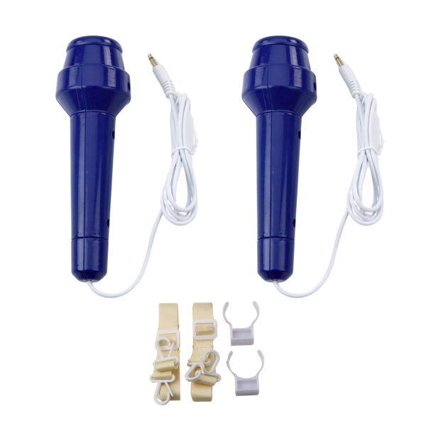 Lean Karaoke-Set Zwei Mikrofone Bluetooth-Lautsprecher MP3-Aufnahme LED