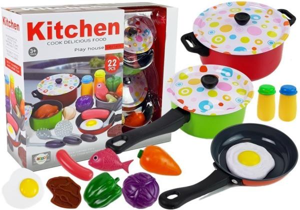 Lean Küchenset Geschirr Cook 22-teilig Spielset Küche Spielzeug