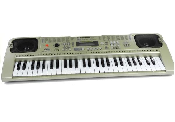 Lean Keyboard Piano Klavier MQ807 54 Tasten LCD Anzeige Mikrofon USB Musik für Kinder