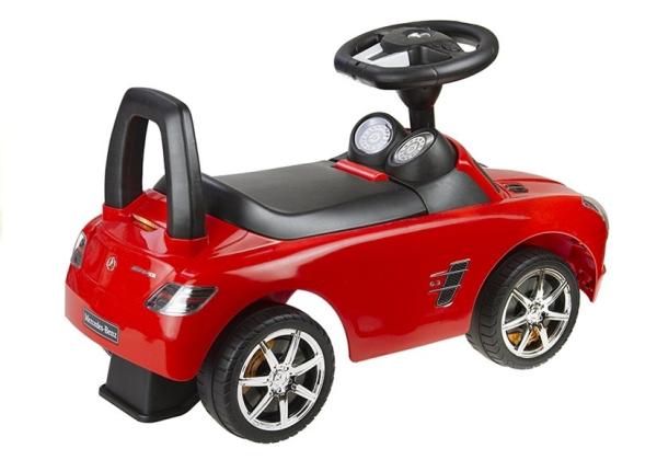 Lean Mercedes-Benz SLS AMG Rot - Kinderrutschauto Rutscher