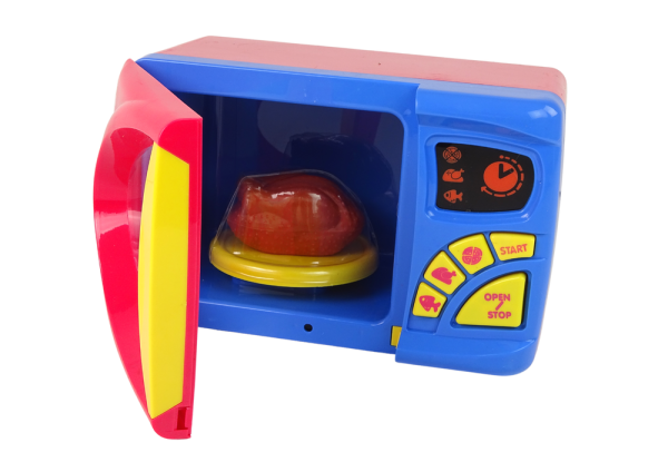 Lean Mikrowelle Kindermikrowelle Kinderküche mit Zubehör Spielset Küche