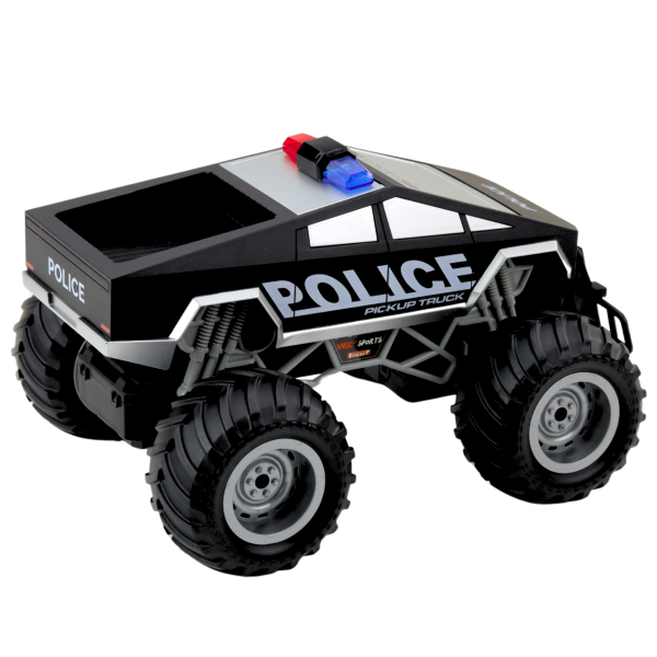 Lean Offroad RC Polizeiauto Ferngesteuert Schwarz 1:16 RC-Fahrzeug