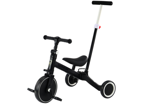 Lean PRO50 Dreirad mit Schiebegriff Schwarz für Kinder