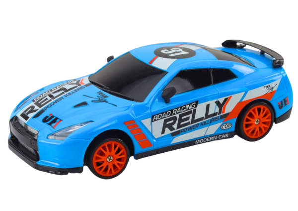 Lean Ferngesteuerter Sportwagen R/C 1:24 Blaue austauschbare Räder RC-Fahrzeug