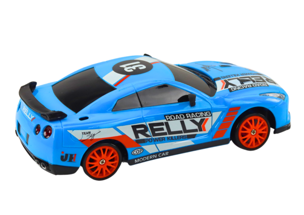 Lean Ferngesteuerter Sportwagen R/C 1:24 Blaue austauschbare Räder RC-Fahrzeug