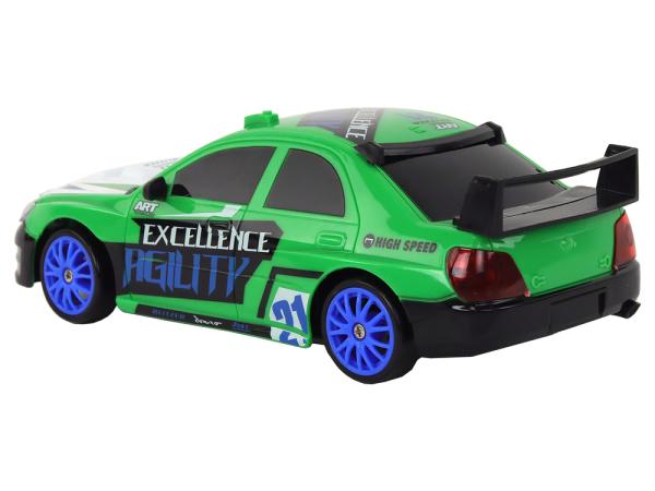 Lean Ferngesteuerter Sportwagen R/C 1:24, grüne, austauschbare Räder RC-Fahrzeug