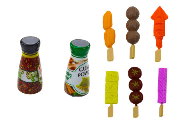 Lean Set Party Grill Essen Getränke Gemüse 40 Elemente  Spielset Küche