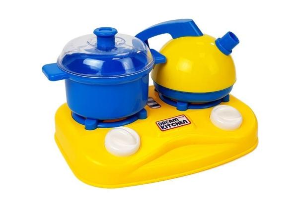 Lean Set mit Plastikgeschirr für den kleinen Koch Spielset Küche