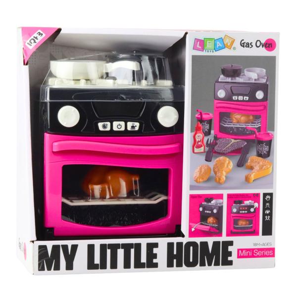 Lean Spielküche mit Backofen Lichter&Geräusche Rosa  Spielset Küche