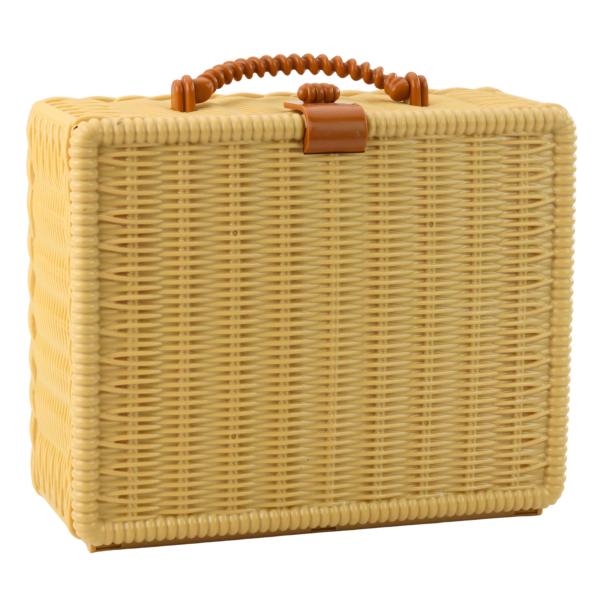 Lean Teeservice im Korb, Tassen, Teller, Süßigkeiten, 23-teilig.  Spielset Küche