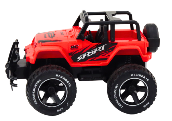 Lean Spielzeugauto Ferngesteuertes Geländewagen RC 1:18 Rot RC-Fahrzeug