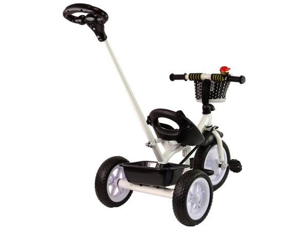 Lean Dreirad PRO100 Schwarz mit Korb EVA-Räder für Kinder