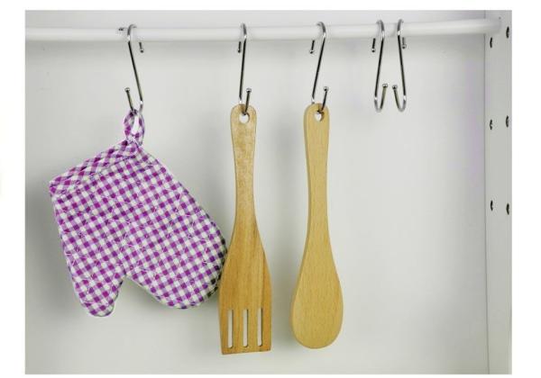 Lean Kinderküche aus Holz Spielküche Paula in Rosa und Weiß Spielset Küche