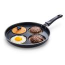 4 Mulden Pfanne Camping Wohnmobil Spiegeleier Pfannkuchen Bratpfanne Burger