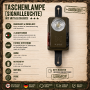 Militär Signalleuchte Taschenlampe Metall NATO BW VELAMP Armee