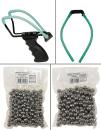 Steinschleuder Zwille Deluxe Ersatzgummi Stahlkugeln 8mm 10mm Auswahl
