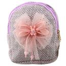 Lean Kinderrucksack Geflochtene Schleife Hase Lila 21cm 2L Rucksack