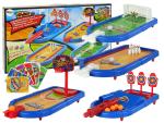 4in1 Spielecenter Kinder Basketball Fußball Bowling Dart Arcade Spielset