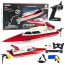 Lean Vitality FT007 Ferngesteuertes RC Boot 1:16 Weiß und Rot RC-Fahrzeug